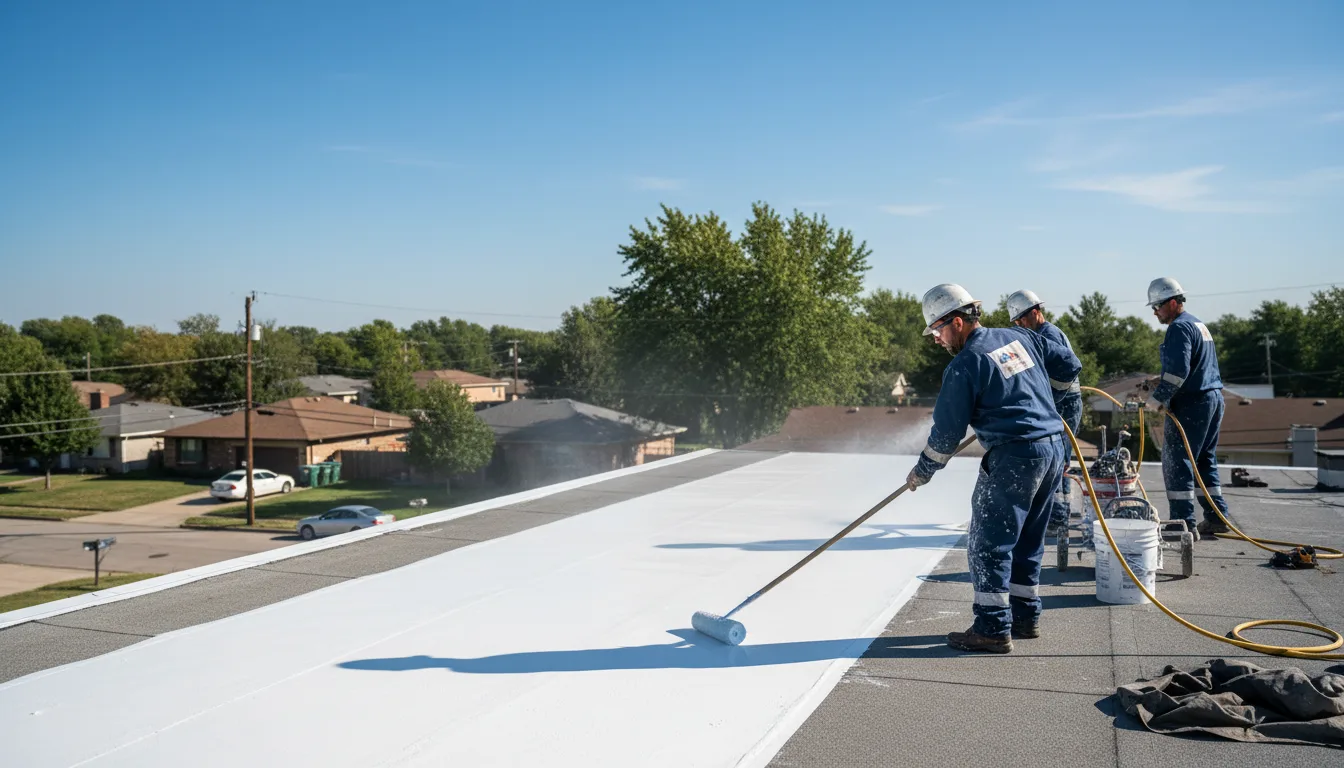 Commercial roof coating in New Hill, NC near me